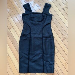 Luca Luca | Square Neck | with pocket | Black Dress | Sz 44